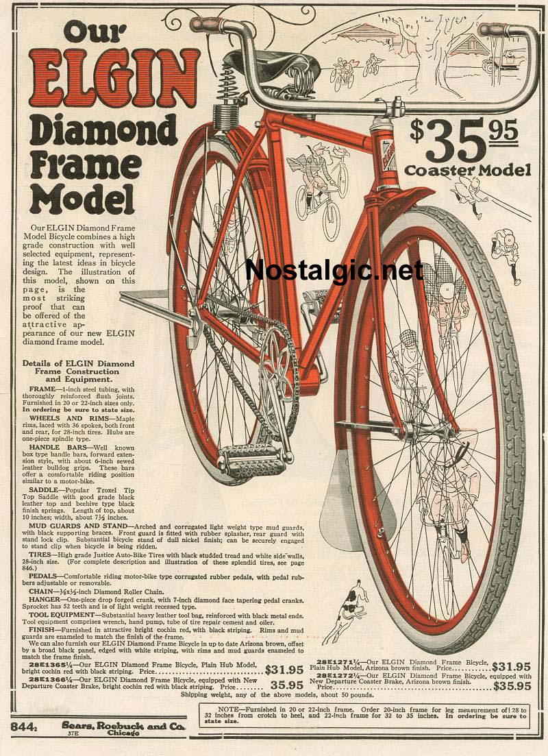 1910’s Elgin Catalog Pages Picture 2 Dave's Vintage Bicycles